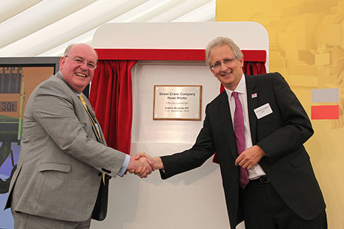 Visitors from around the world joined Street Crane Company to celebrate the opening of their new &pound;3 million hoist factory on Thursday September 11