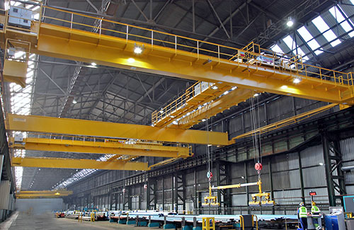 Tata&rsquo;s steel distribution centre at Redcar has invested in special cranes from Street Crane Company to improve order turnaround